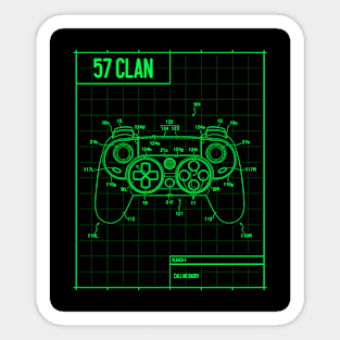 57 Clan Game Controller "Call Me Daddy" Sticker